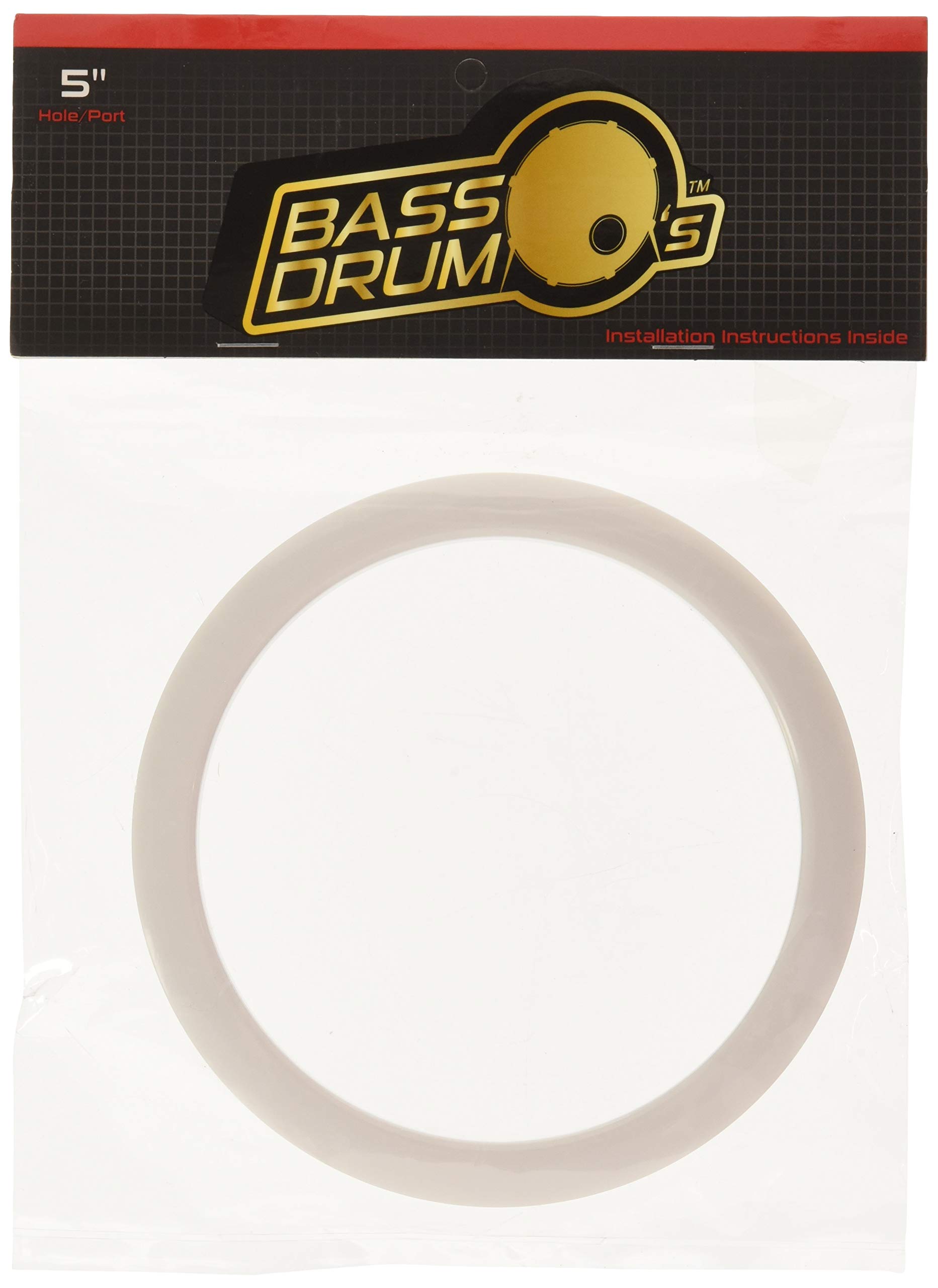 Ahead Bass Drum O 5 inch Port Hole - White, ABM4