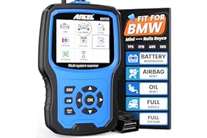 Ancel BM700 Fit for BMW OBD2 Scanner - Full System Diagnostic Scan Tool with All Reset Services, Battery Registration Tool for BMW Mini Cooper Code Reader, Enhanced CBS Reset/Correct, EGS, CAS Reset
