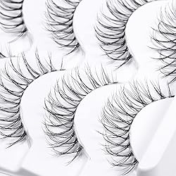 KSYOO Cat Eye Lashes Wispy Natural Look, D Curl