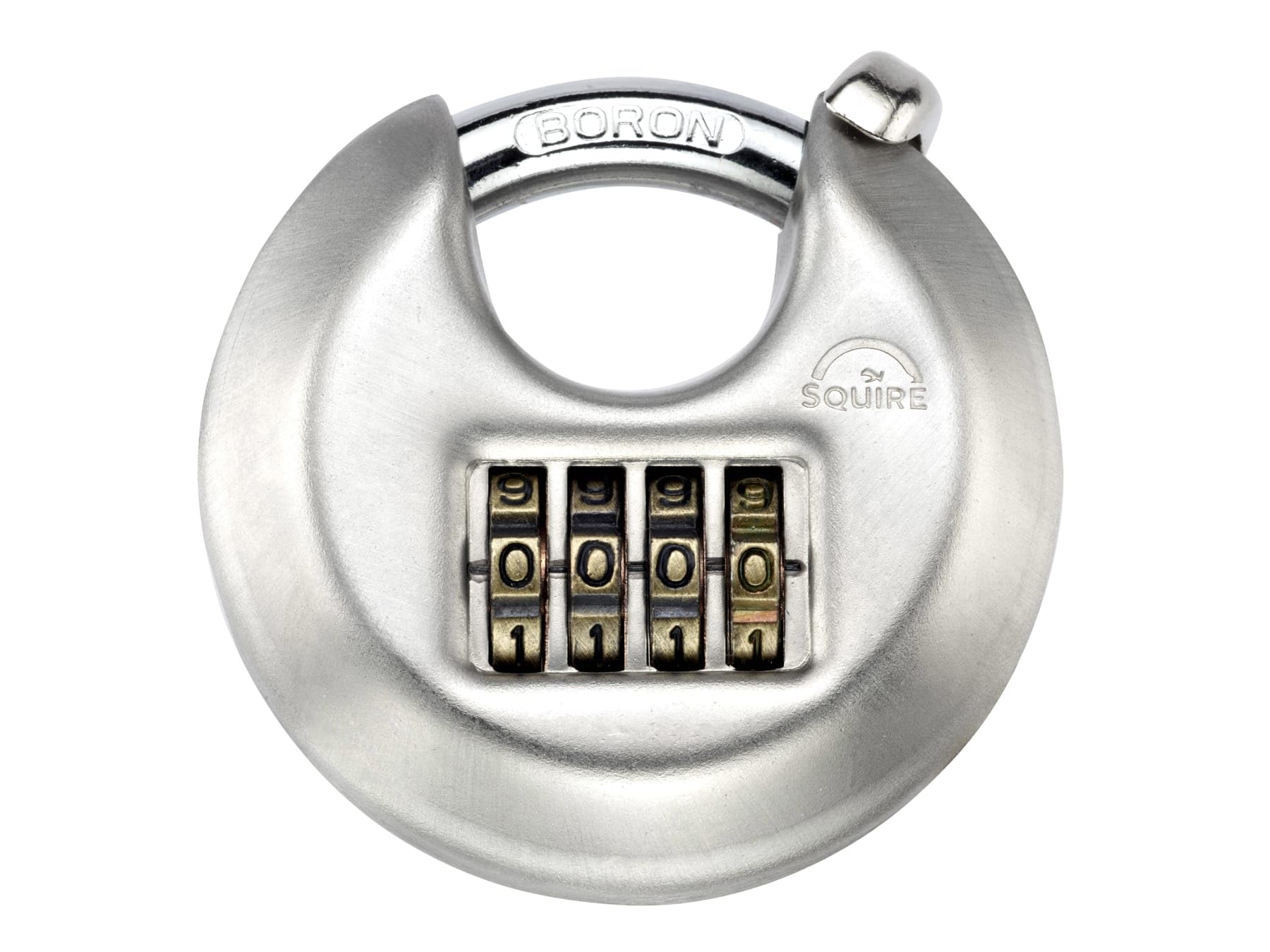Squire DCL1COMBI 70MM DISC Style Combination Padlock, Silver