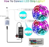 phopollo LED Strip Light 20m 44 Keys IR Remote RGB Flexible Color Changing view 5