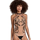 Thistle and Spire Women's Medusa Thong Bodysuit