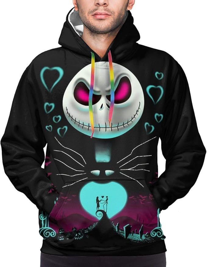 Amazon.com: Jack Skellington Men's and Women's Fashion Sweatshirt Hoodie Sweater Pullover: Clothing