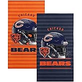 Northwest NFL Chicago Bears 2-Pack Beach Towel Set, 30" x 60" Each, Standard, Team Colors