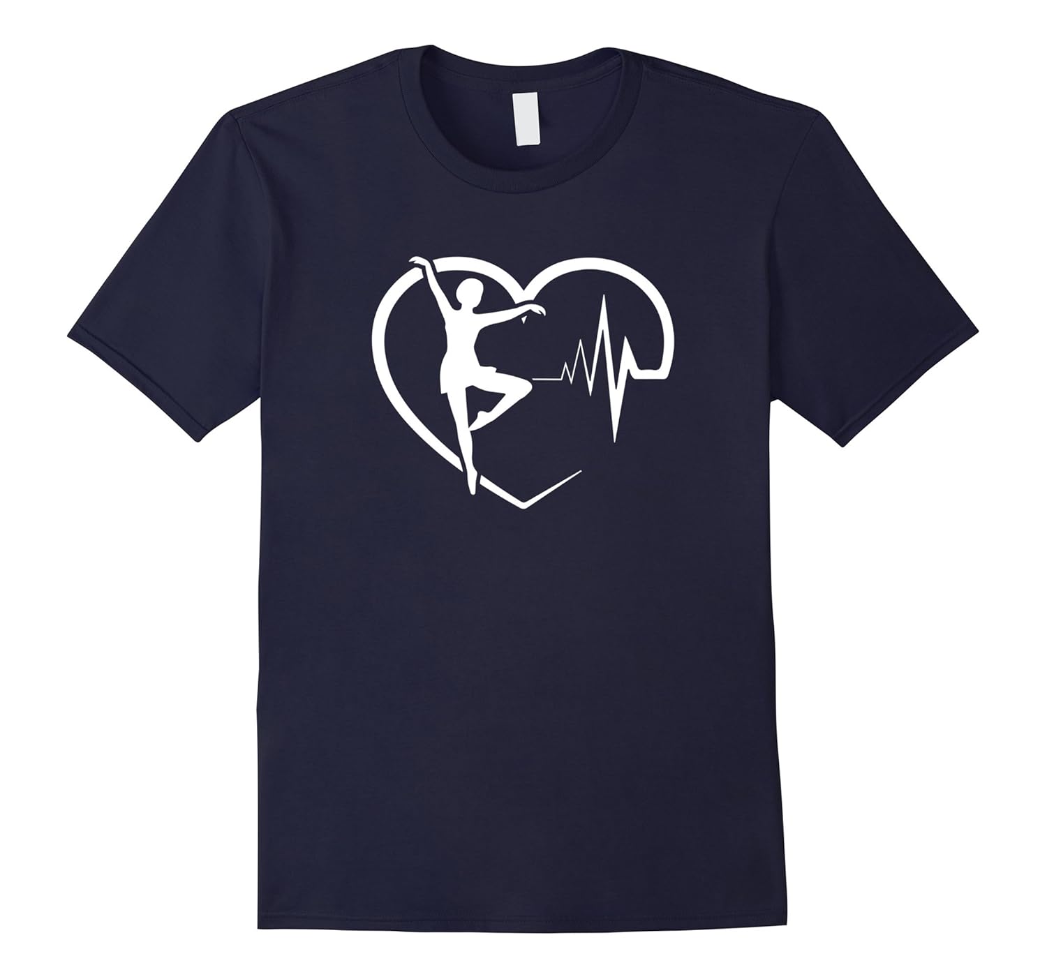 Ballet Dancing Heartbeat T-Shirt-Rose