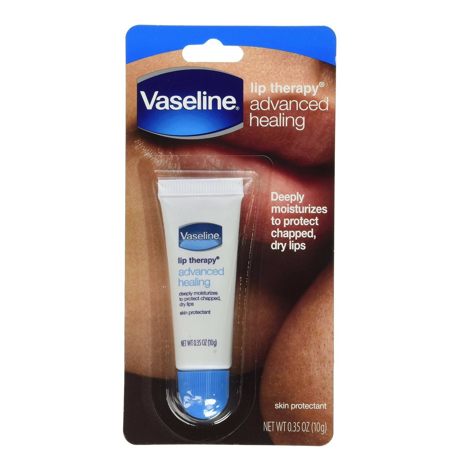 Galleon Vaseline Lip Therapy Tube, Advanced Healing 0.35 Ounce (Pack