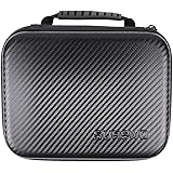 SUREWO Funda de transporte impermeable compatible con GoPro Hero 7/(2018)/6/5 Negro, Sesión 5/4, Hero 3+, AKASO/Campark/YI cámara de acción y más (Negro, Mediano)
