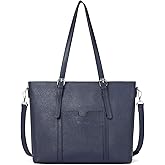 BOSTANTEN Leather Laptop Bag Work Tote for Women Shoulder Handbag Briefcase 15.6 inch Satchel Computer Bag