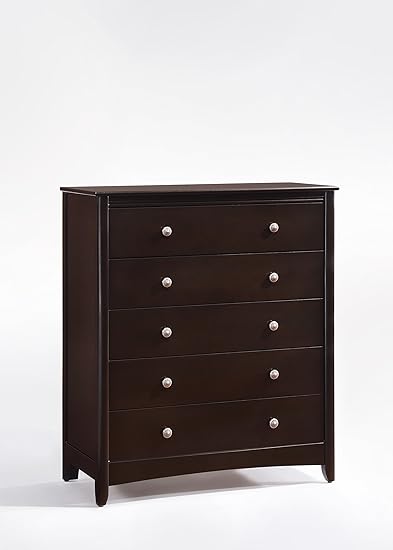 Amazon Com Night Day Furniture Secrets 5 Drawer Chocolate Chest