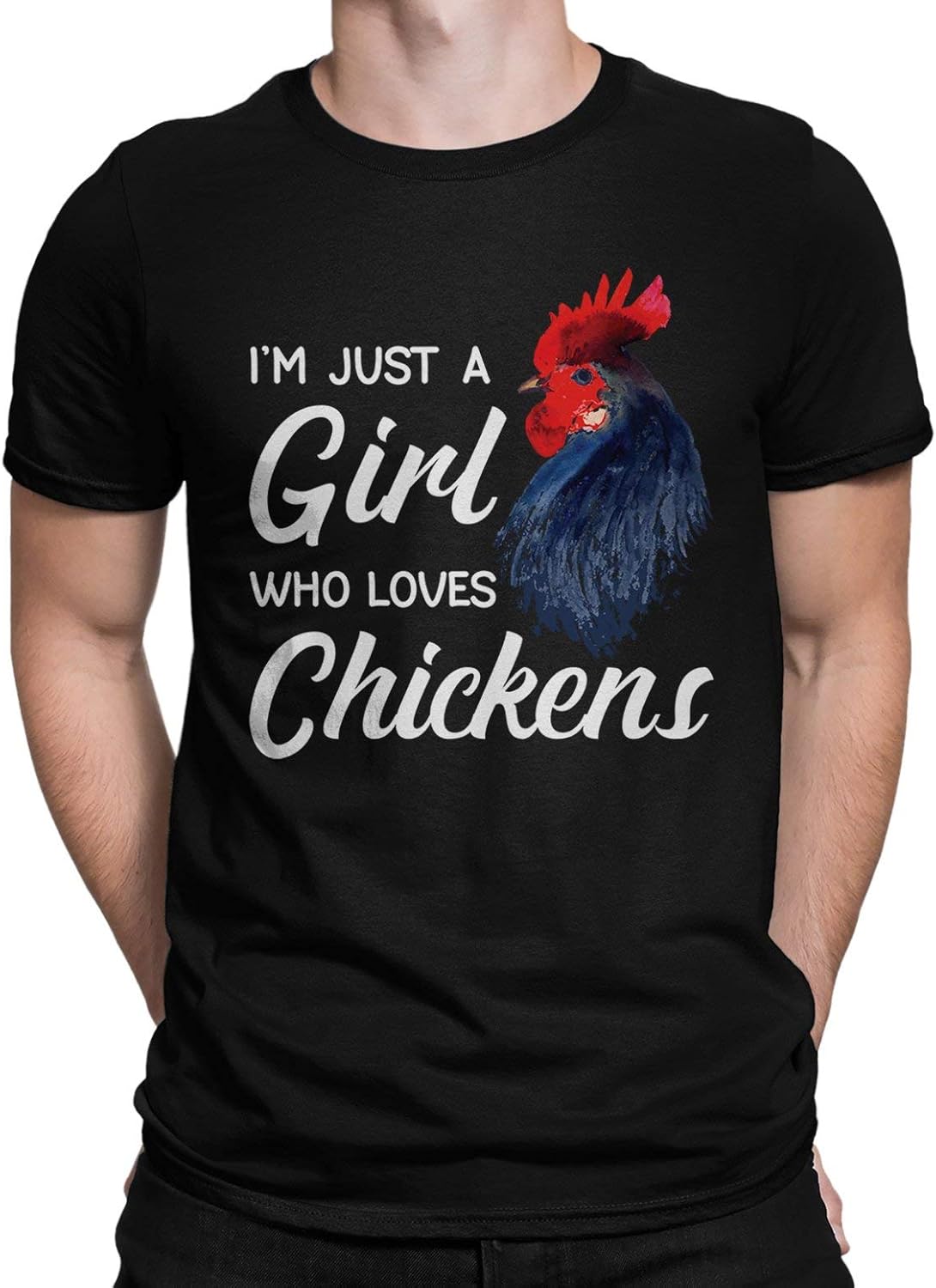Funny Novelty Chicken Design TShirt Gift Cute Chicken Short Sleeve