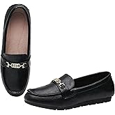 XRKJ Loafers for Women Comfortable Slip On Flats with Memory Foam Insole for Daily Wearing
