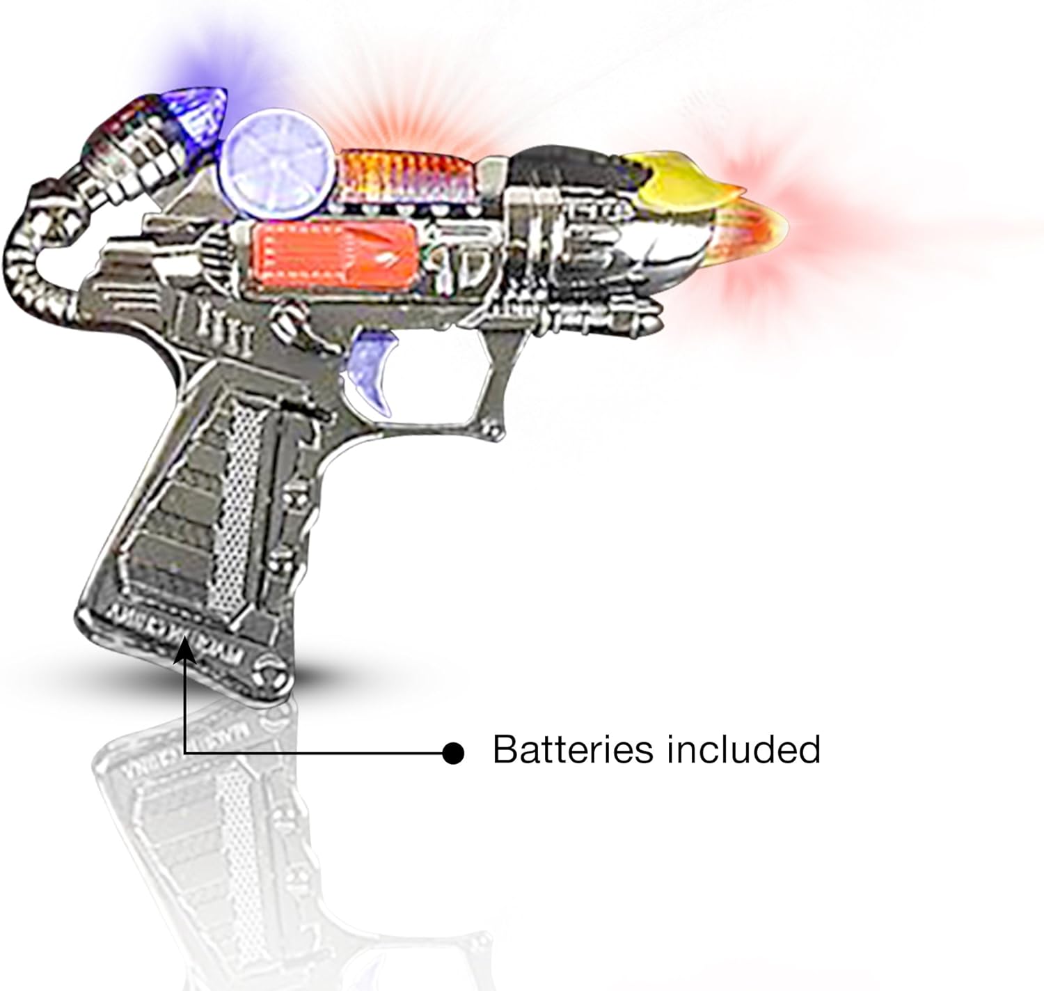 ArtCreativity Ranger Hand-Gun Toy Set with Flashing Lights & Sounds, 2 Cool Futuristic Handguns, Pretend Play Toy Gun, Great Party Favor, Gift for Boys and Girls, Batteries Included- Colors May Vary: Toys & Games