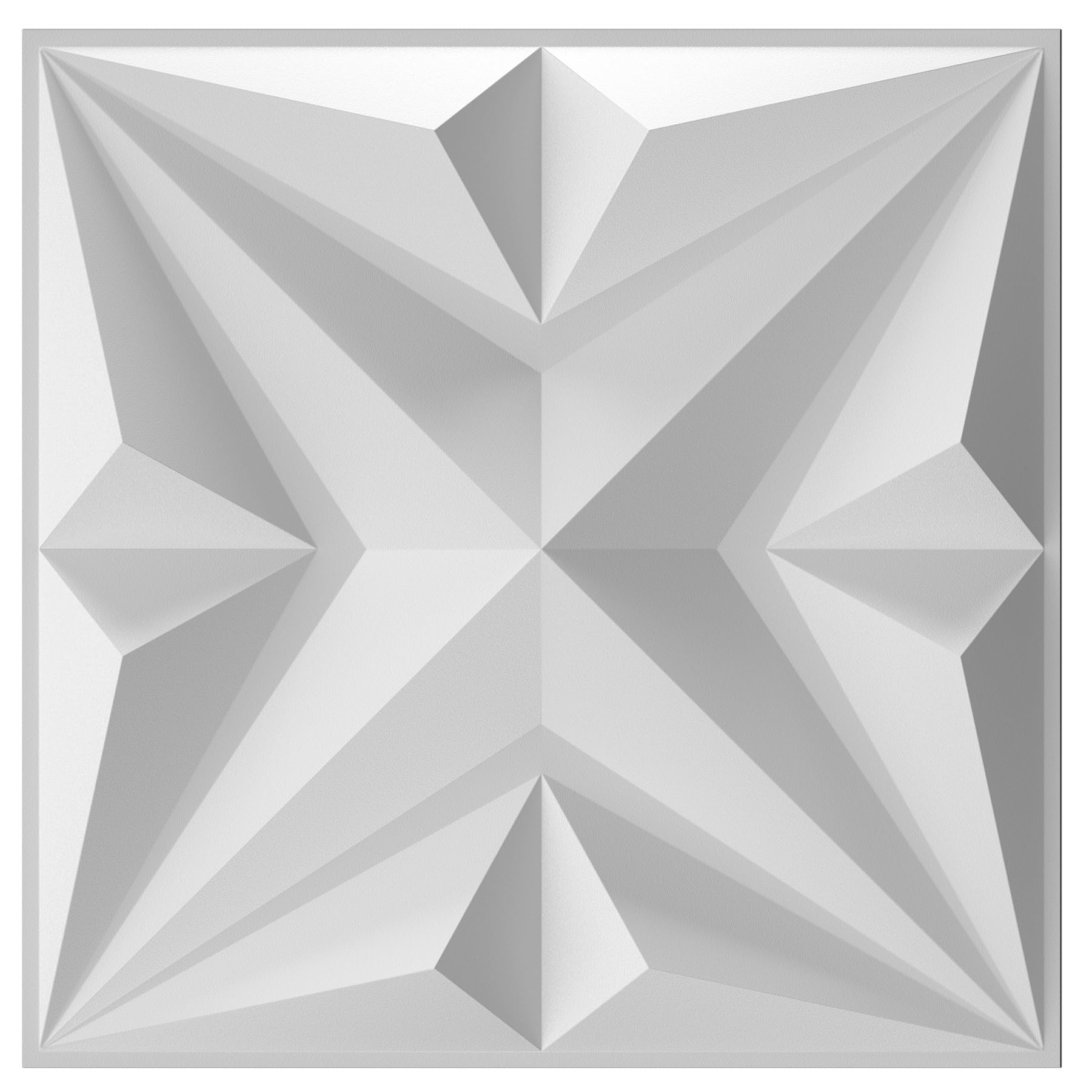 Mua MIX3D Decorative 3D Wall Panel 12''x12'' White Star Textured PVC ...