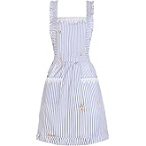 Funny Aprons for Women with Pockets, Kitchen Cooking Grilling Bbq Cute Chef Apron, Mothers Day Birthday Gifts for Women