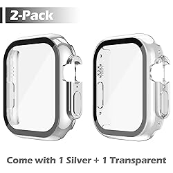 Misxi 2 Pack Hard PC Case with Tempered Glass