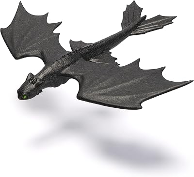- Como Treinar o Seu Dragão Voador Figura de Dragão Desdentado com Asas Estendidas de 38 cm, Planadores até 762 cm, 6072659, Brinquedos Crianças 4 Anos+, Presente de Rapaz 4 Anos+