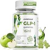 Klinovium GLP1 Supplement | GLP Gummies Activates GLP-1 & AMPK with Akkermansia Probiotics, Berberine&More, GLP 1 Gummy for Women & Men,Gut Health, Energy & Metabolism - 1 Pack, 90 Gummies