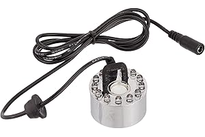 CNZ Mist Maker Fogger Replacement Mister with 12 LED Lights, No AC adapter