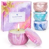 Candles Gift Set for Women, Aromatherapy Candles for Home Scented 4 Pack, 80 Hours Long Lasting, Womens Gifts for Christmas, Birthday, Valentines Day
