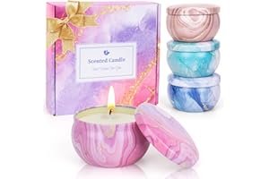 SUPERSUN Candles Gift Set for Women, Aromatherapy Candles for Home Scented 4 Pack, 80 Hours Long Lasting, Womens Gifts for Christmas, Birthday, Valentines Day