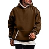 JMIERR Mens Hoodies Pullover Casual Cotton Fleece Hooded Sweatshirts Long Sleeve Shirts