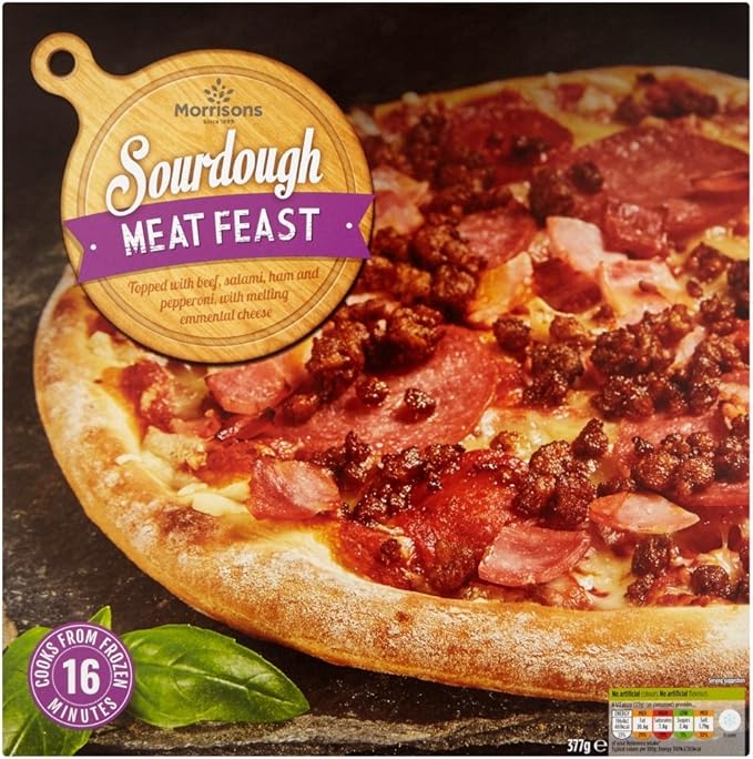 Morrisons Sourdough Meat Feast, 377g (Frozen) Amazon.co.uk Grocery