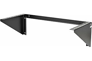 StarTech.com 5U Vertical Wall Mount Rack - 19in Low Profile Open Wall Mounting Bracket - Network/Server Room/Data/AV/IT/Patch