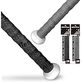 ALIEN PROS Bat Grip Tape for Baseball 1.1 MM (2 Pack) - Precut and Pro Quality Bat Tape - Wrap Your Bat for an Epic Home Run - Replacement for Old Baseball bat Grip