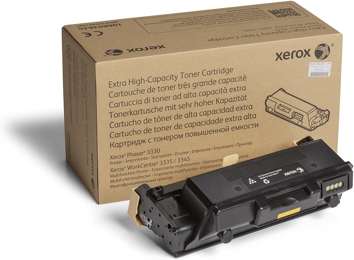 Xerox Genuine Phaser 3330 / Workcentre 3335 / 3345 Black Extra High Capacity Toner Cartridge (15,000 Pages) - 106R03624