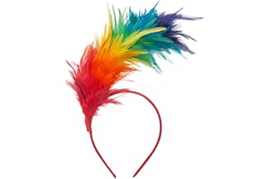 GHGMAO Feather Fascinator Headband for Women Kentucky Derby Headpiece Fascinator Hats Feathers for Cocktail Wedding Tea Party