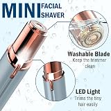 KAYZON Lady Shaver for Women USB Rechargeable Facial Hair Remover view 3