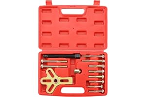 NYXOVA Harmonic Balancer Steering Wheel Puller Kit, 13pcs Steering Wheel Puller, Harmonic Balance Puller Yoke