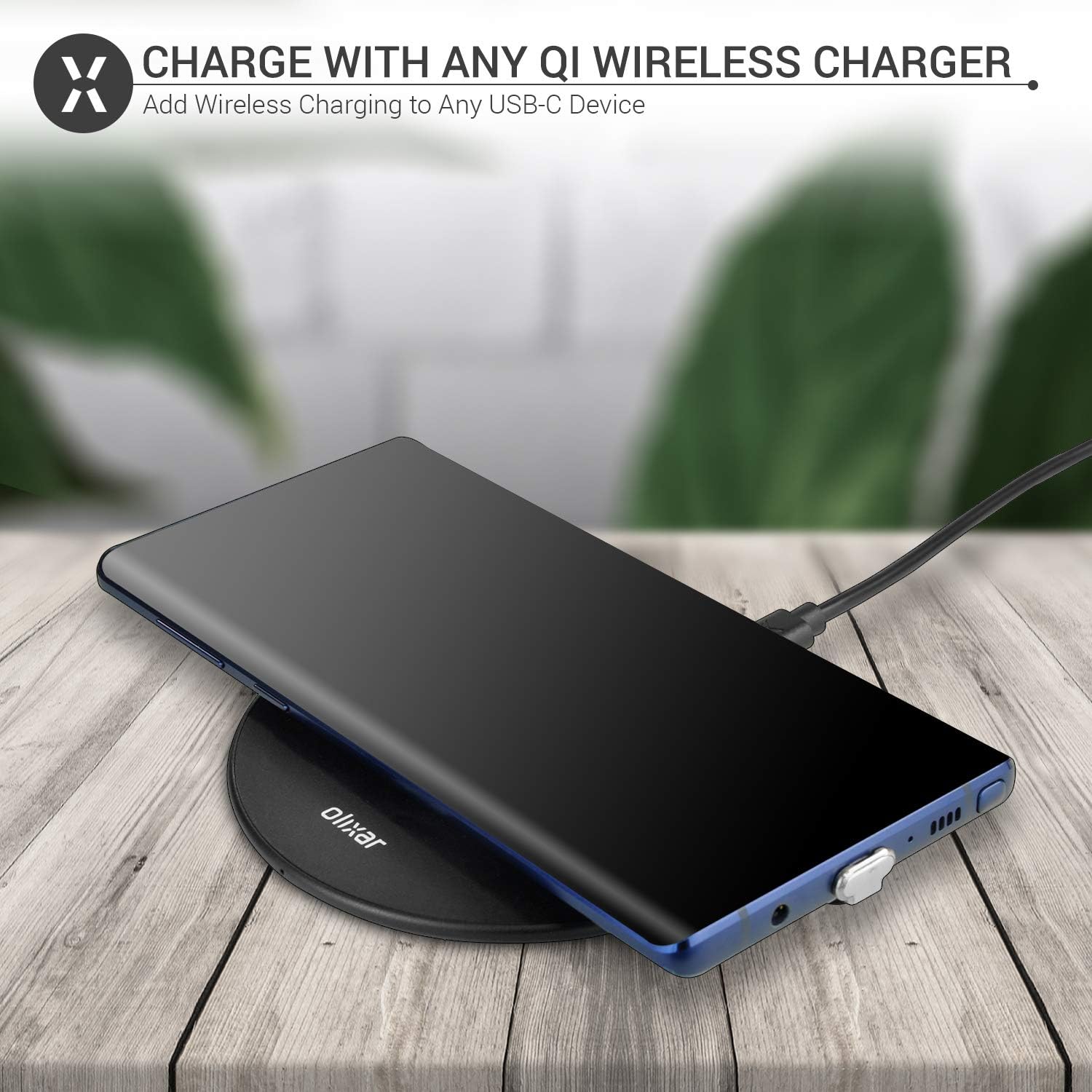 Olixar USB C Wireless Charging Adapter for USB-C Smartphones and