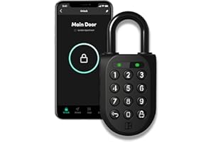 igloohome New Smart Padlock 2 (SP2), The Toughest Smart Padlock – Generate Access from Anywhere with The Mobile app (iOS/Android) – No WiFi Needed, Waterproof & Rechargeable