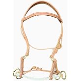 Western Horse Headstall Leather Single Rope Side Pull