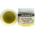 Legend's Creek Farm Herbal Salve - Healing Ointment with Hemp Oil, Comfrey, & Myrrh- Natural Balm for Chapped Skin, Scrapes, & Rashes - 1Oz Organic Healing Balm Handmade in USA (All-Purpose Hemp S.)