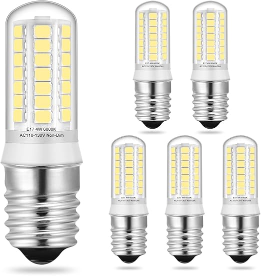 E17 Led Light Bulbs 4w Daylight White 6000k 35w 40w Halogen Bulb