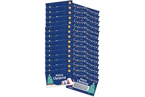 30pcs Christmas Party Scratch Cards Gift Tickets for Birthday Wedding Celebration