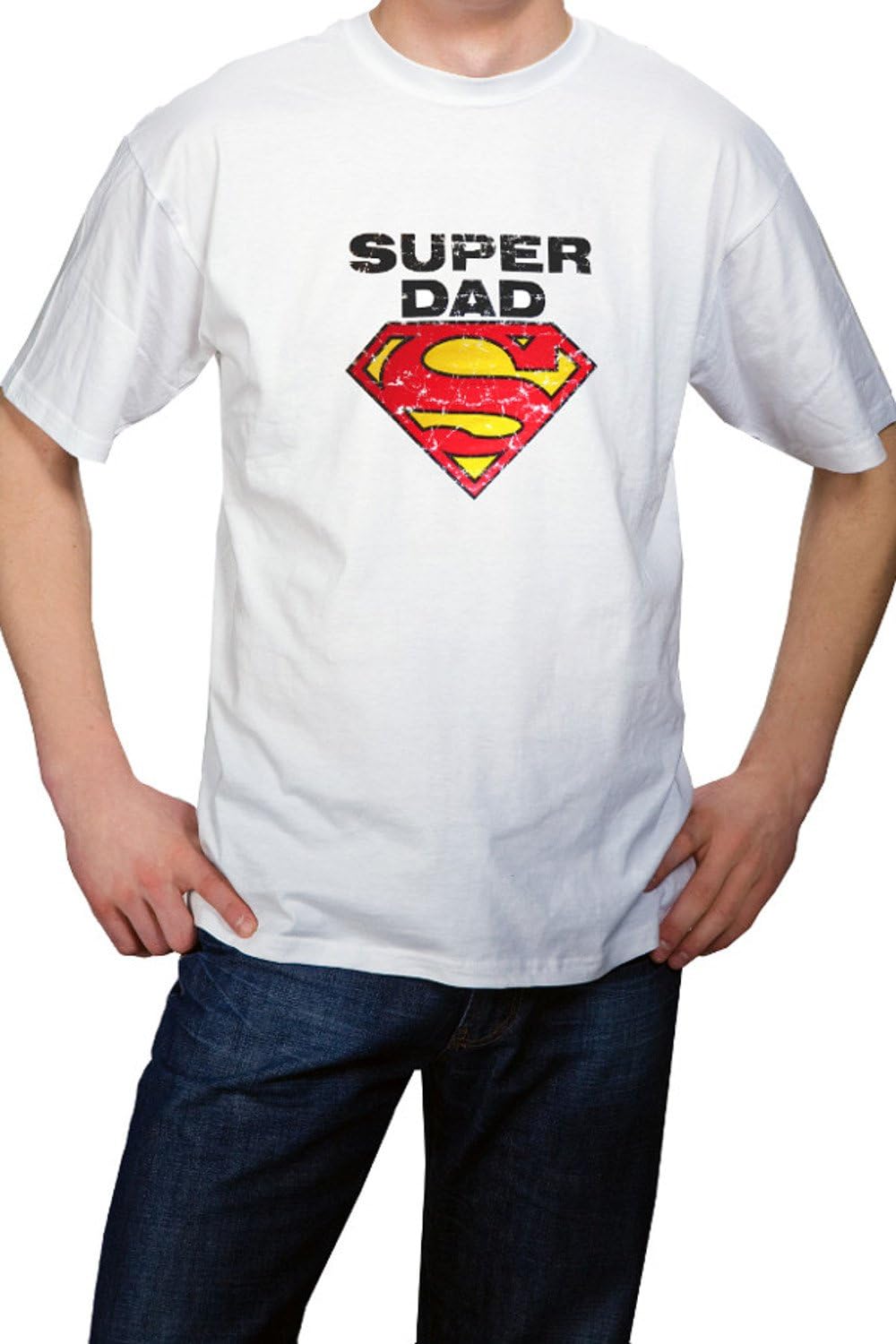 My Tummy T-Shirt for Dad Super Dad Gift for Future Father XXL (XX-Large) White