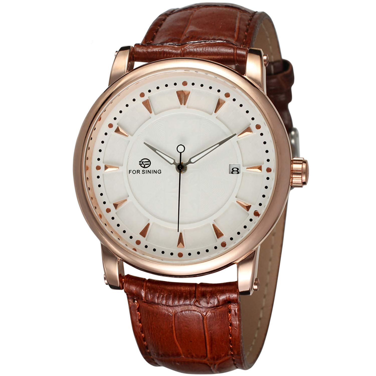 Forsining Men's Automatic Analogue Quality Wristwath with Leather Strap