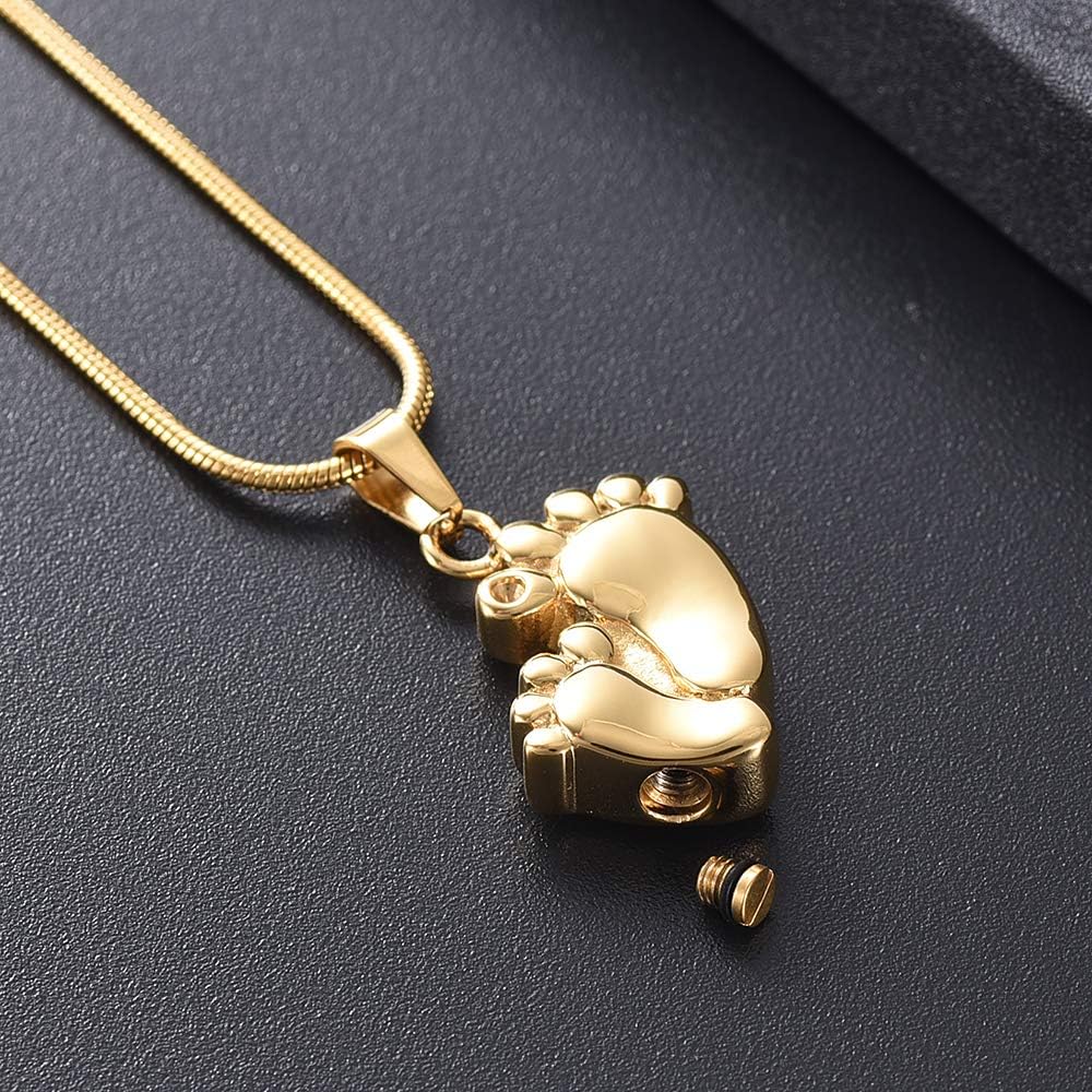 OVal Stainless Steel Memorial Urn Jewelry Mother&Child Cremation