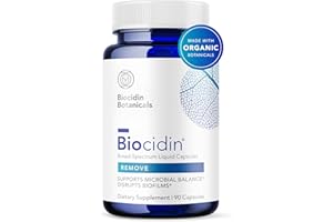 BIO-BOTANICAL RESEARCH Biocidin Capsules - Biofilm Disruptor - Supports Gut Detox Cleanse, Healthy Microbial Balance, Immune Function & Gut Health - Professional-Grade Herbal Supplement with 18 Botanicals (90 Capsules)