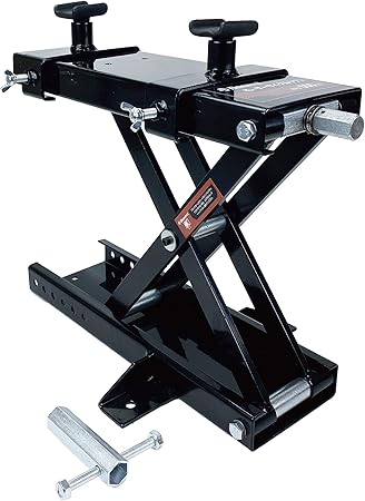 Amazon Donext ジャッキ バイクジャッキ バイクリフト リフトジャッキ 耐荷重550kg ハンドル付き ブラック ジャッキ 車 バイク