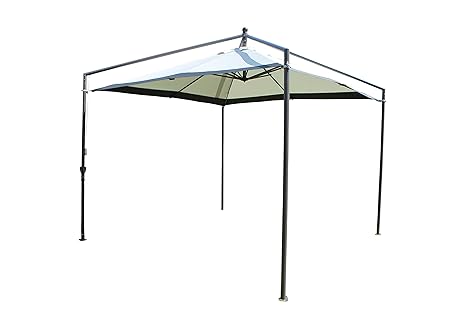 Leco Pavillon, Schirmpavillon, anthrazit, 300 x 300 x 260 cm, 16560114