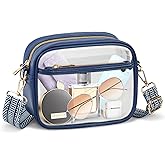 KETIEE Clear Crossbody Bag, Stadium Approved Clear Purse Bag for Concerts Sports Events Festivals