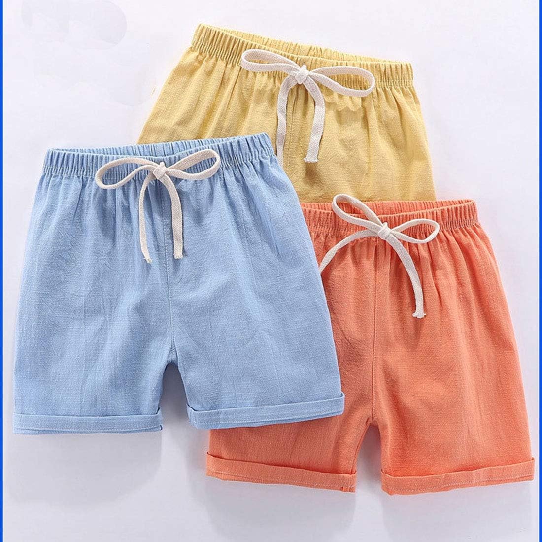 Huhoo Little Toddler Boys Girls Shorts Casual Pull On Elastic Waist Short Pants British Cotton Woven Shorts With Pockets Baby Clothing Shoes Jewelry Environews Tv