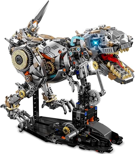 Amazon.com: Ideas Mechanical Tyrannosaurus Building Set with Light