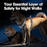 PoyPet No Pull Dog Harness Reflective Vest with 2 Leash Attachments (S) Light view 8