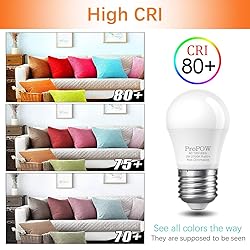 ProPOW 25 Watt Light Bulbs Equivalent, A15 E26 3W