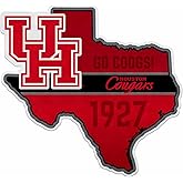Rico Industries NCAA Houston Cougars State Shape Cut Pennant - Home and Living Room Décor - Soft Felt EZ to Hang